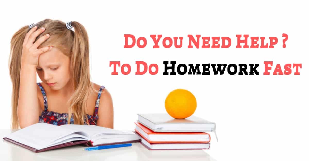 Do Homework Faster - CELLESSAY