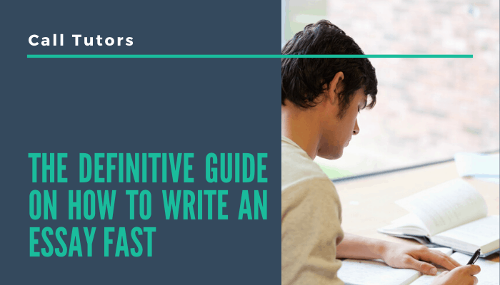 write a good essay fast