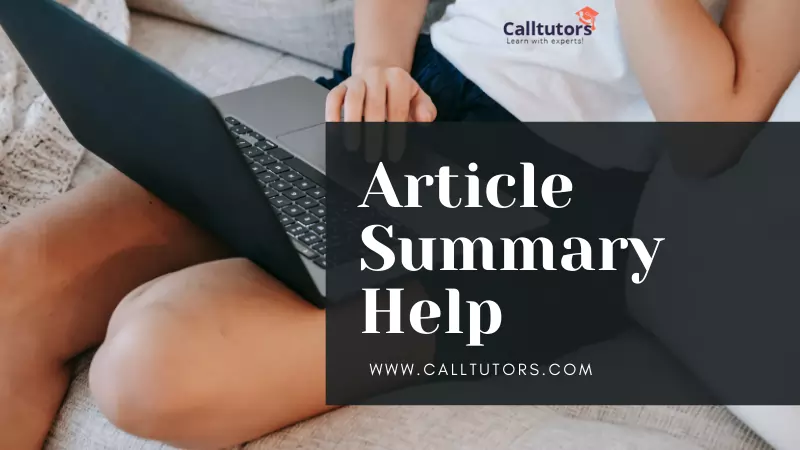 Article Summary Help